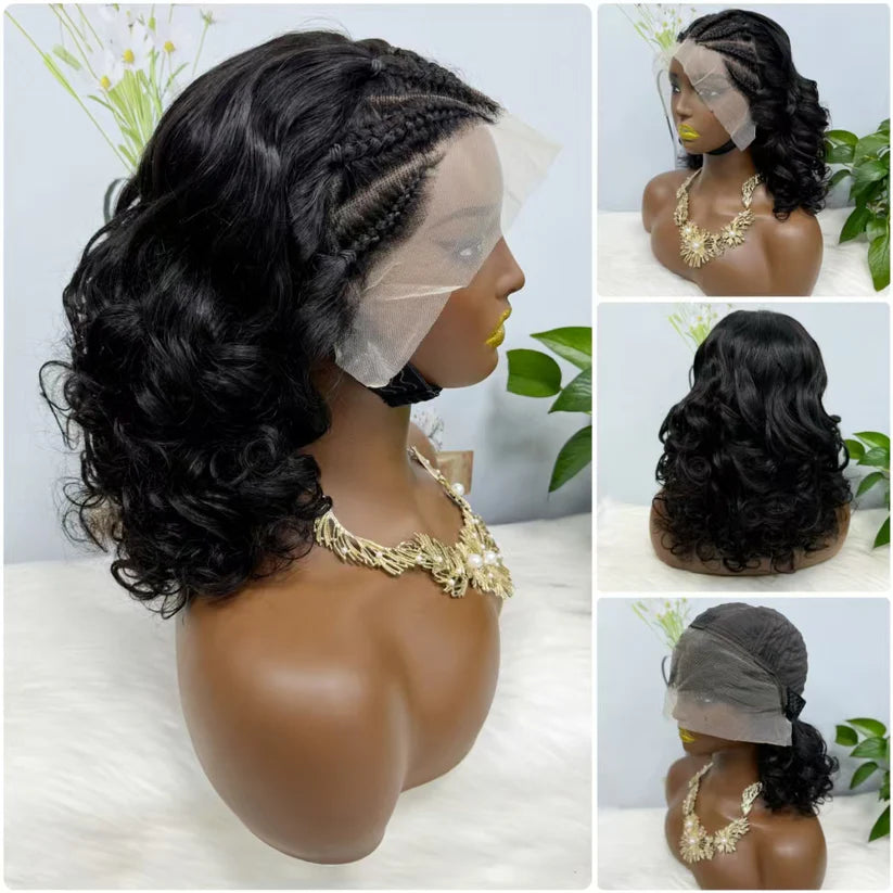13*4 Briad Lace Wig Loose Natural Virgin Human Hair Wig Color NC