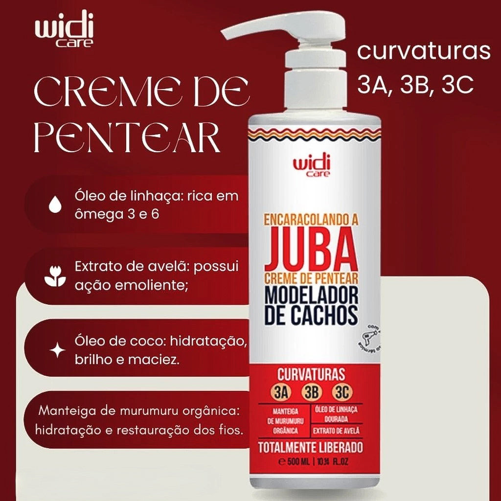 Widi Care Juba Creme de Pentear Encaracolando 500ml