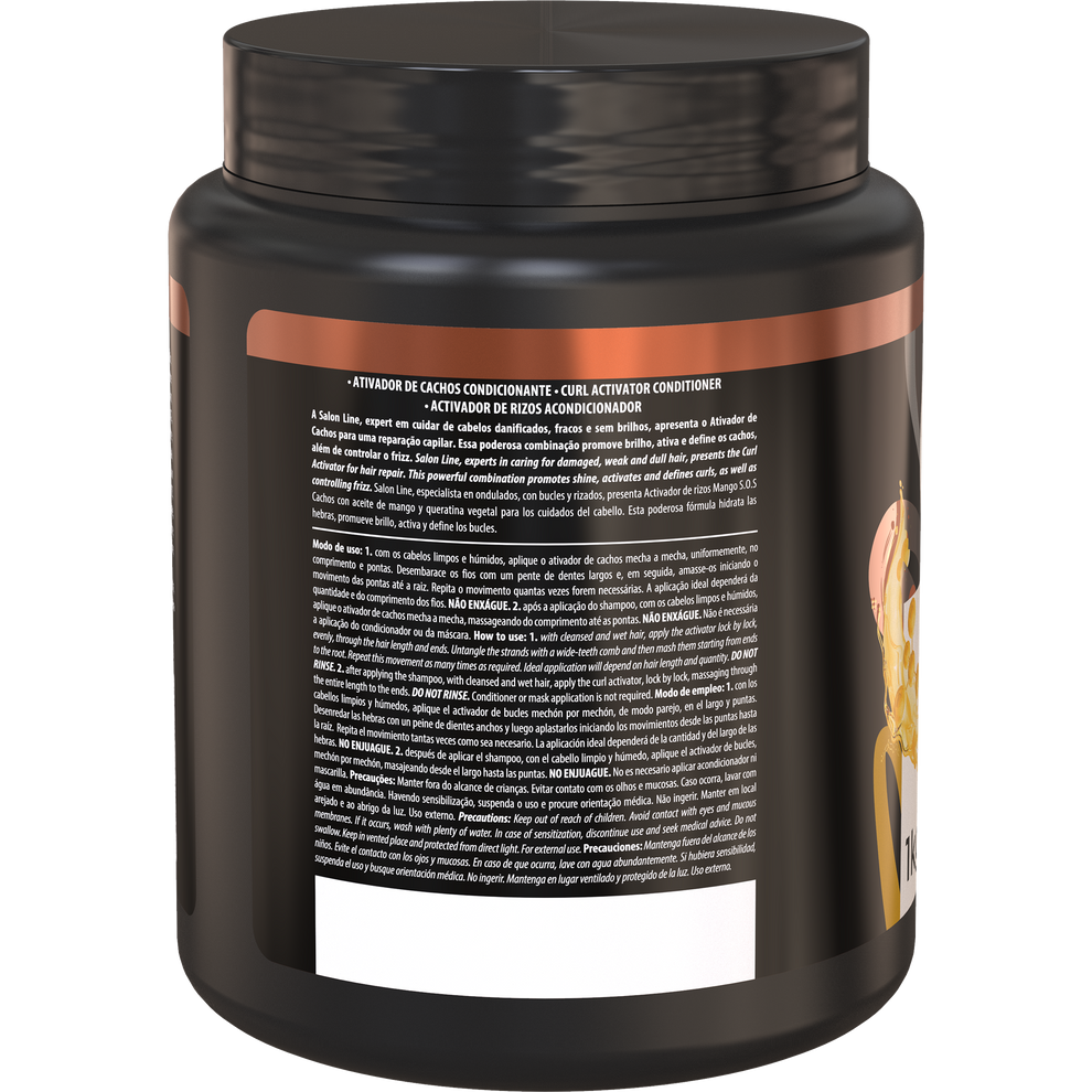 Salon Line Ativador SOS Cachos Arginina Reparação 1kg