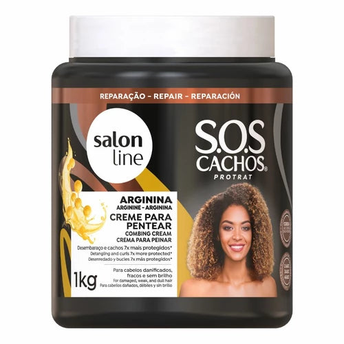 Creme Para Pentear Sos Cachos Arginina 1kg
