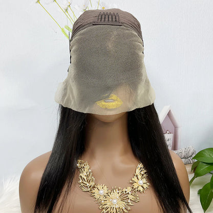 Double Drawn 13*4 BoB Straight Wigs Color NC 250% Density