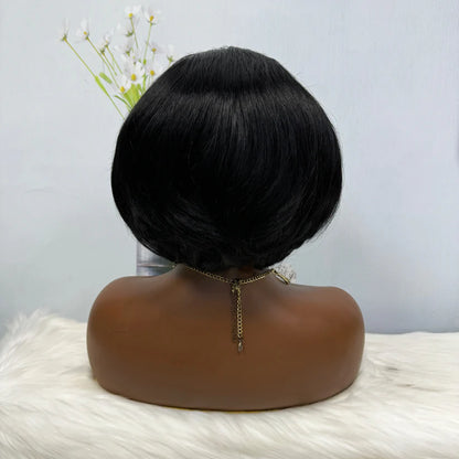 SDD 13*4 Lace Wig PC Natural Virgin Human Hair Lace Wigs Color 1B