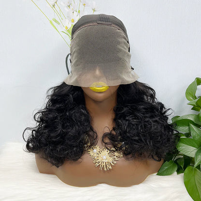 DD 13*4 Lace Wig Fumi Natural Human Hair Lace Wigs Color 1B 250% Density