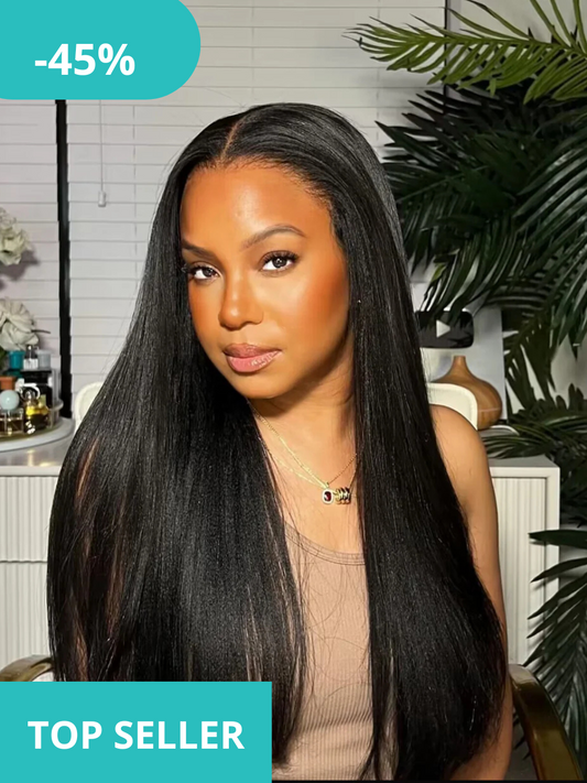 13*4 Lace Wig Straight Natural Color Virgin Human Hair Wigs 200% Density Color NC