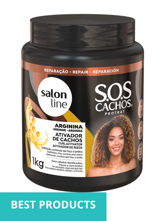 Salon Line Ativador SOS Cachos Arginina Reparação 1kg