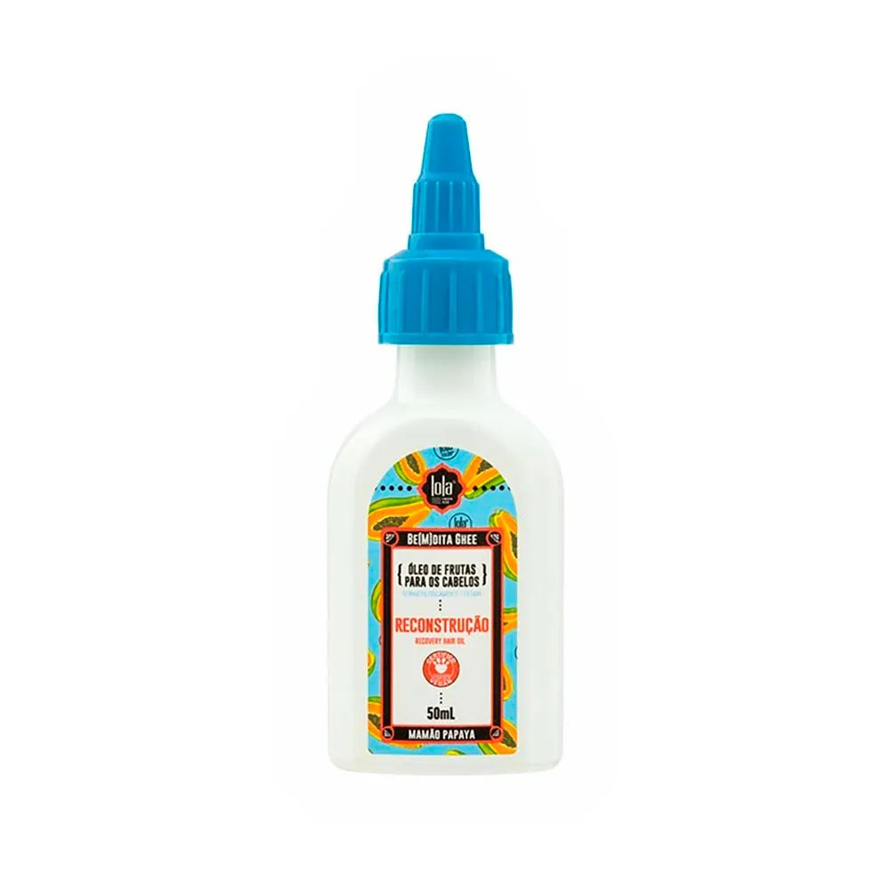 Lola Be(m)dita Ghee Papaya e Queratina Vegetal Reconstrução Óleo 50ml