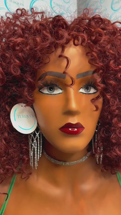 WIG CACHEADA RUIVA