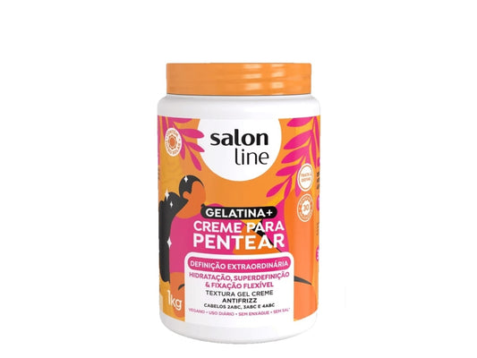 Salon Line Gelatina + Creme de Pentear Definição Extraordinária 1Kg